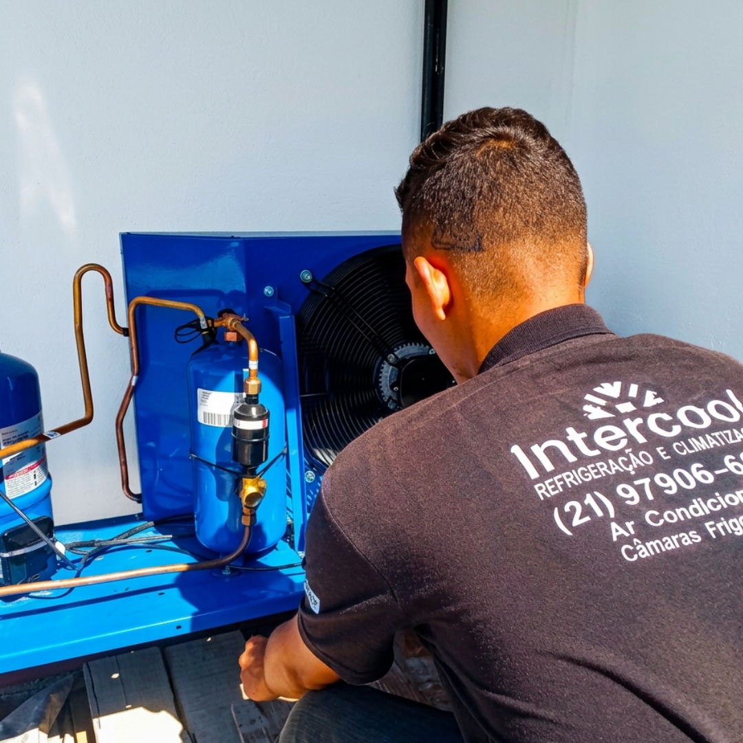 Câmara fria instalada em cozinha industrial